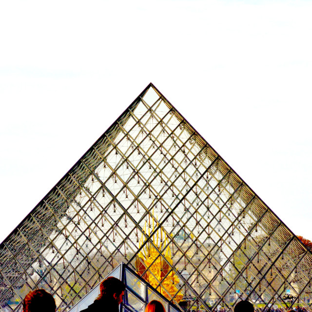 "The pyramid of the Louvre" by Amit Mendelsohn - £50.00 "The pyramid of the Louvre" stock image