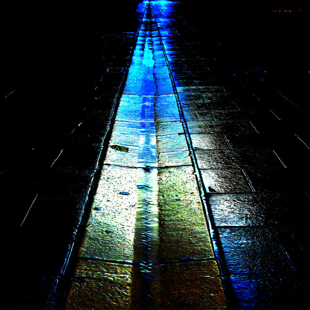 "a water escape canal" by Amit Mendelsohn - £50.00 "a water escape canal" stock image