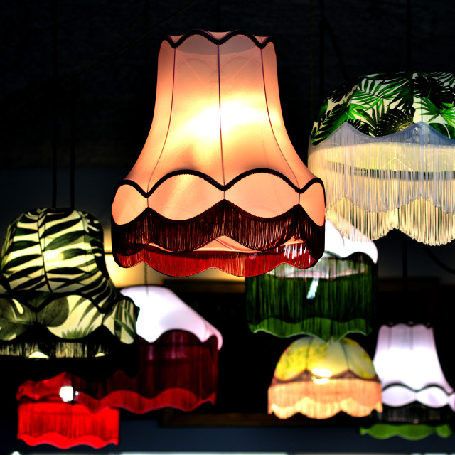 "Ceiling lamps" by Amit Mendelsohn - £50.00 "Ceiling lamps" stock image
