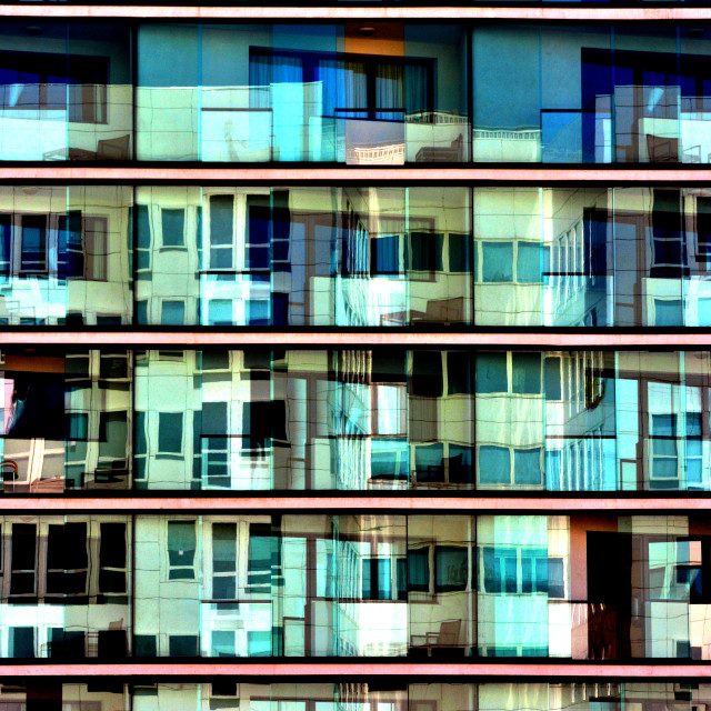 "Balconies of another building" by Amit Mendelsohn - £50.00 "Balconies of another building" stock image
