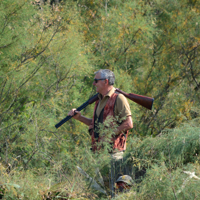 "A hunter ready" by Amit Mendelsohn - £50.00 "A hunter ready" stock image