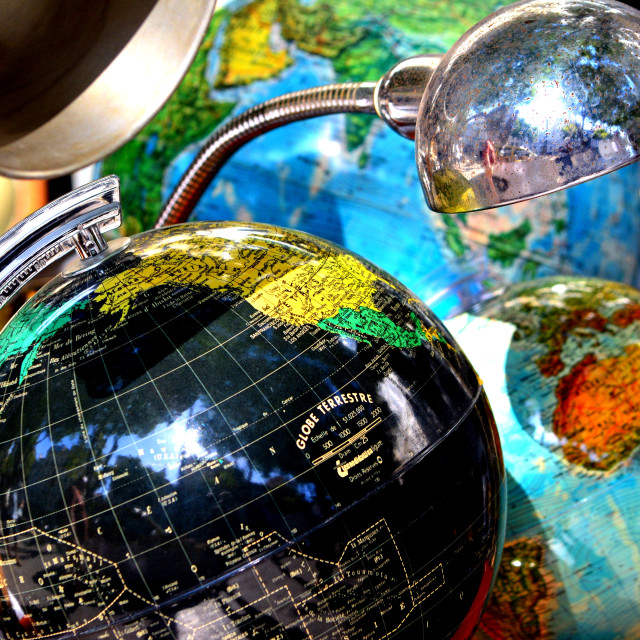 "Globes and lamps" by Amit Mendelsohn - £50.00 "Globes and lamps" stock image