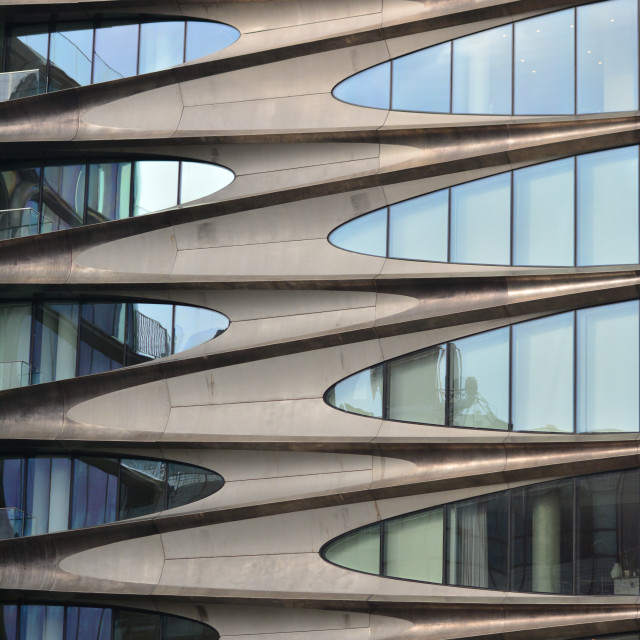 "A detail from Zaha Hadid's building in NYC" by Amit Mendelsohn - £50.00 "A detail from Zaha Hadid's building in NYC" stock image