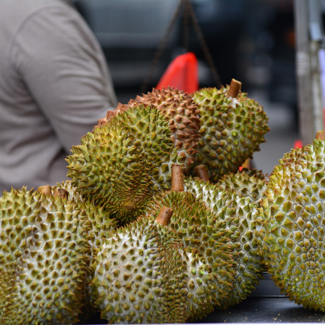 "Chinese fruit Durian" by Amit Mendelsohn - £50.00 "Chinese fruit Durian" stock image