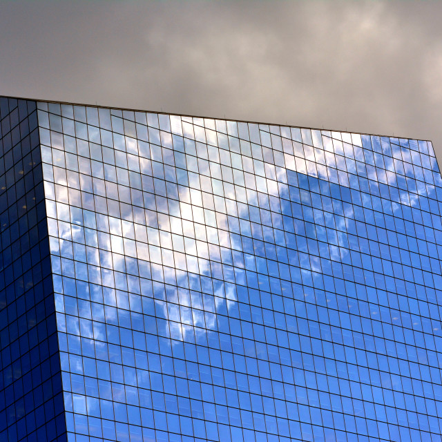 "The sky on the building" by Amit Mendelsohn - £50.00 "The sky on the building" stock image