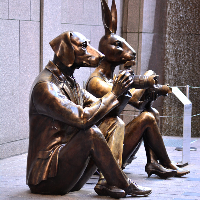 "The photographers" by Amit Mendelsohn - £50.00 "The photographers" stock image