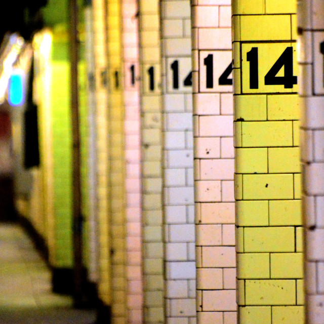 "14th street subway station" by Amit Mendelsohn - £50.00 "14th street subway station" stock image