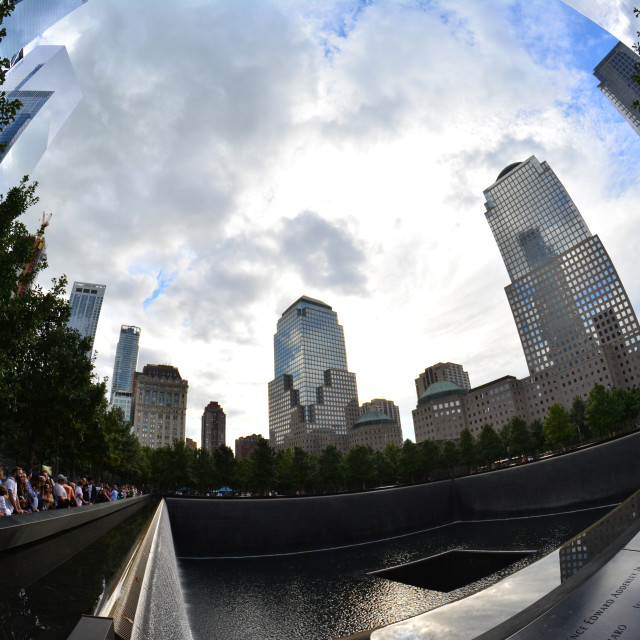 "World trade center memorial" by Amit Mendelsohn - £50.00 "World trade center memorial" stock image