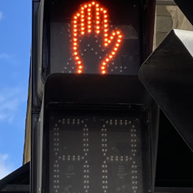 "Urban Do Not Walk Sign" stock image