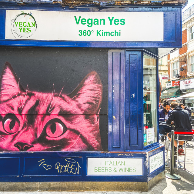 "Vegan" by Tim Constable - £10.00 "Vegan" stock image
