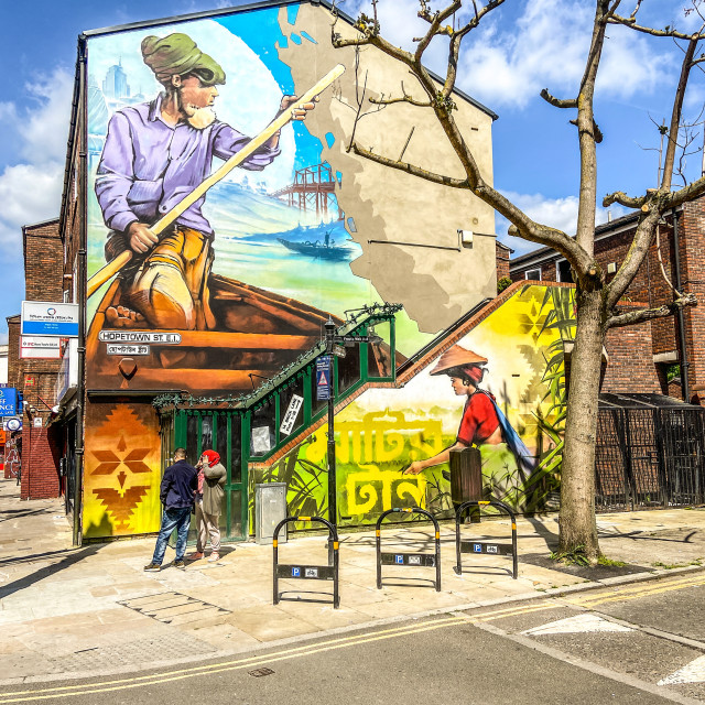 "Street art mural" by Tim Constable - £10.00 "Street art mural" stock image