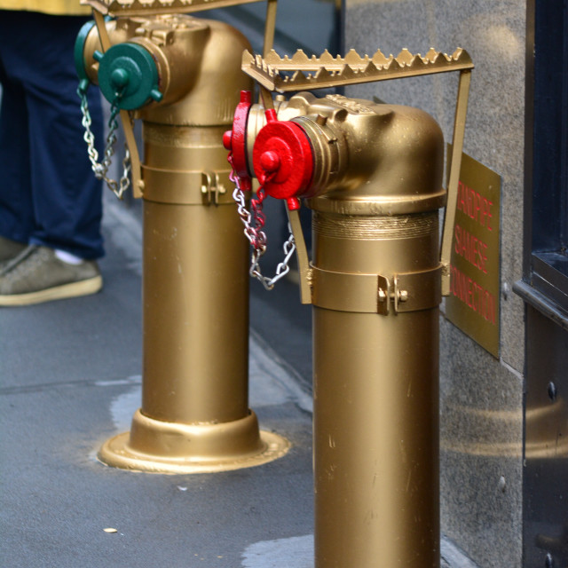 "Golden pipes" by Amit Mendelsohn - £50.00 "Golden pipes" stock image