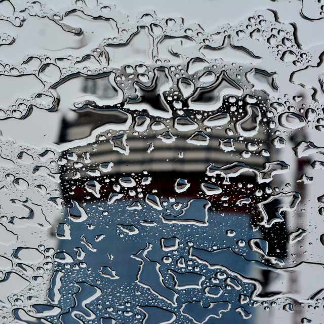 "Water on the window" by Amit Mendelsohn - £50.00 "Water on the window" stock image