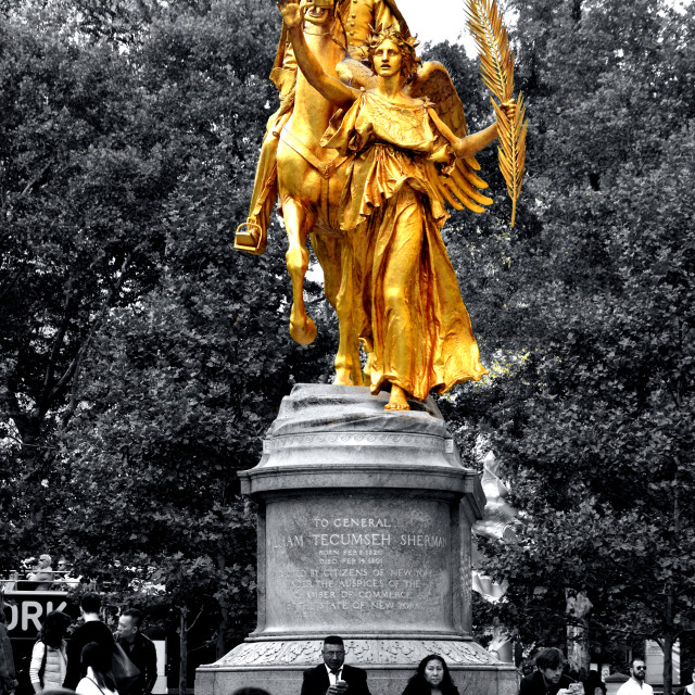 "General Sherman statue" by Amit Mendelsohn - £50.00 "General Sherman statue" stock image