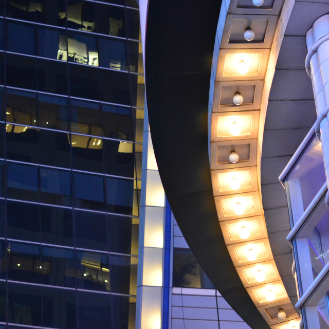 "An abstract created by light and buildings" by Amit Mendelsohn - £50.00 "An abstract created by light and buildings" stock image