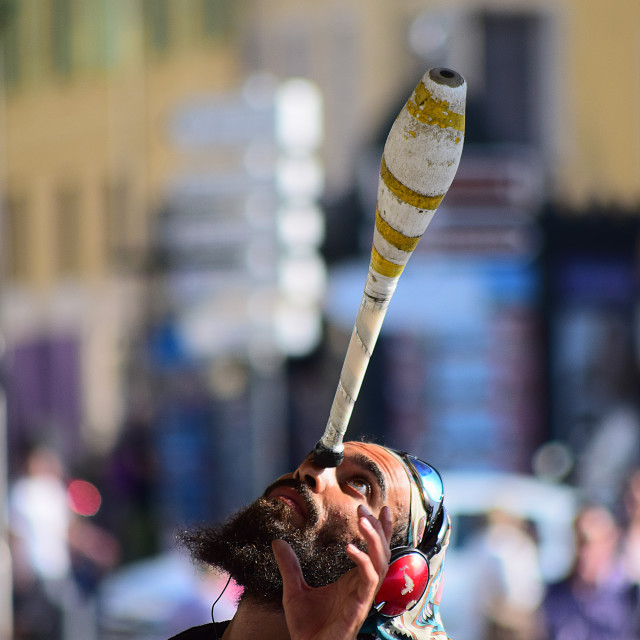 "A Juggler" by Amit Mendelsohn - £50.00 "A Juggler" stock image