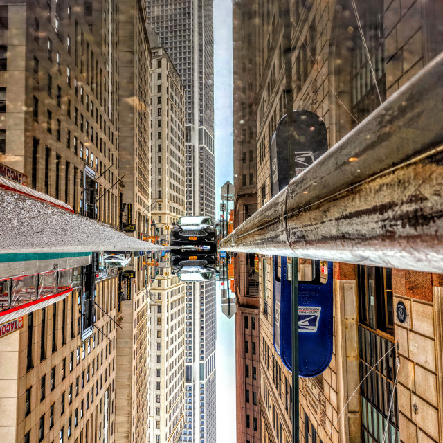 "Wall Street meets the Glitch" by Nancy E Hightower - $55.80 "Wall Street meets the Glitch" stock image