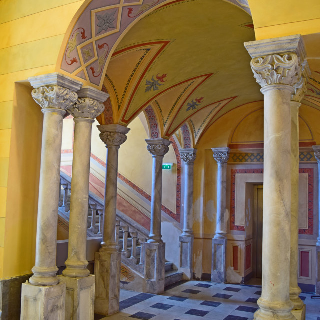 "The interior of the city hall building - Imperia" by Amit Mendelsohn - £50.00 "The interior of the city hall building - Imperia" stock image