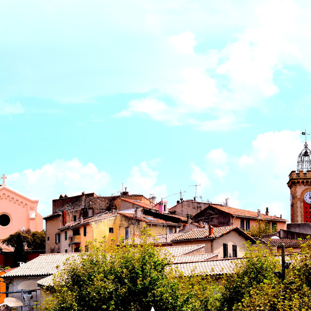 "A view on Aubagne" by Amit Mendelsohn - £50.00 "A view on Aubagne" stock image