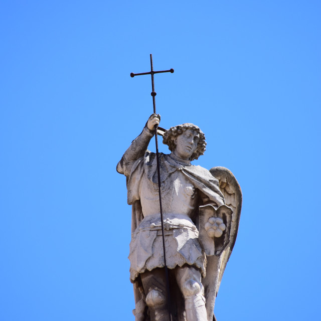 "The cross holder" by Amit Mendelsohn - £50.00 "The cross holder" stock image