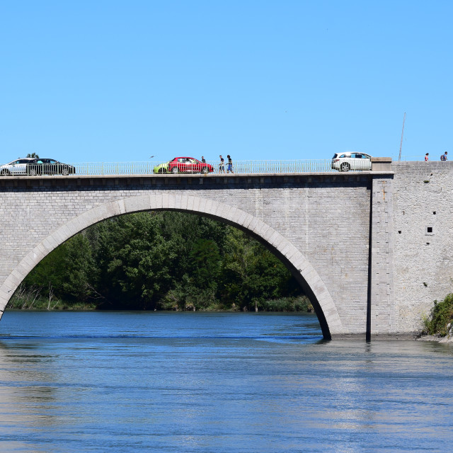 "The bridge above the Durance" by Amit Mendelsohn - £50.00 "The bridge above the Durance" stock image