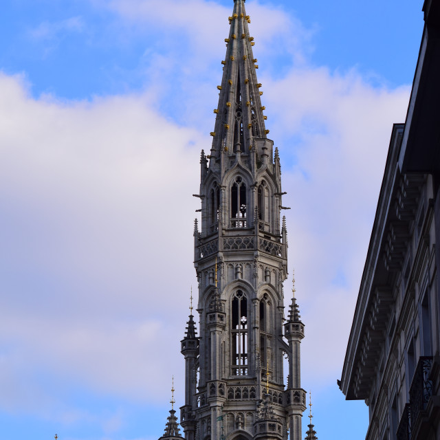 "Another tower in Brussels" by Amit Mendelsohn - £50.00 "Another tower in Brussels" stock image