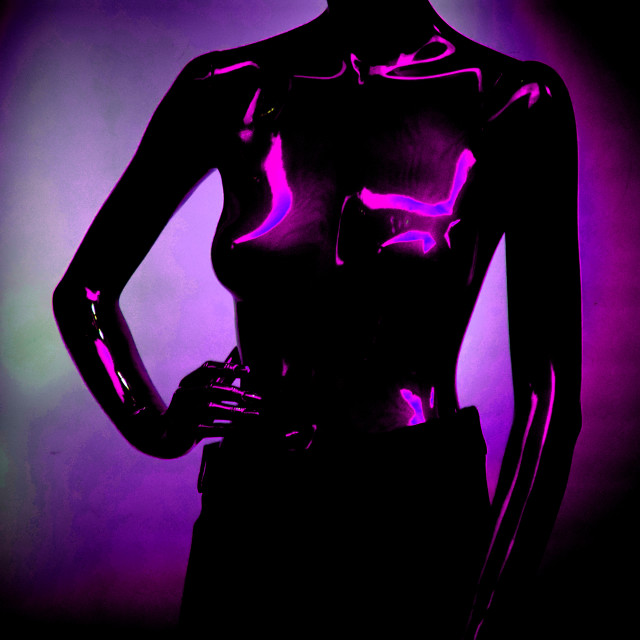 "A mannequin of a woman in a different light" by Amit Mendelsohn - £50.00 "A mannequin of a woman in a different light" stock image