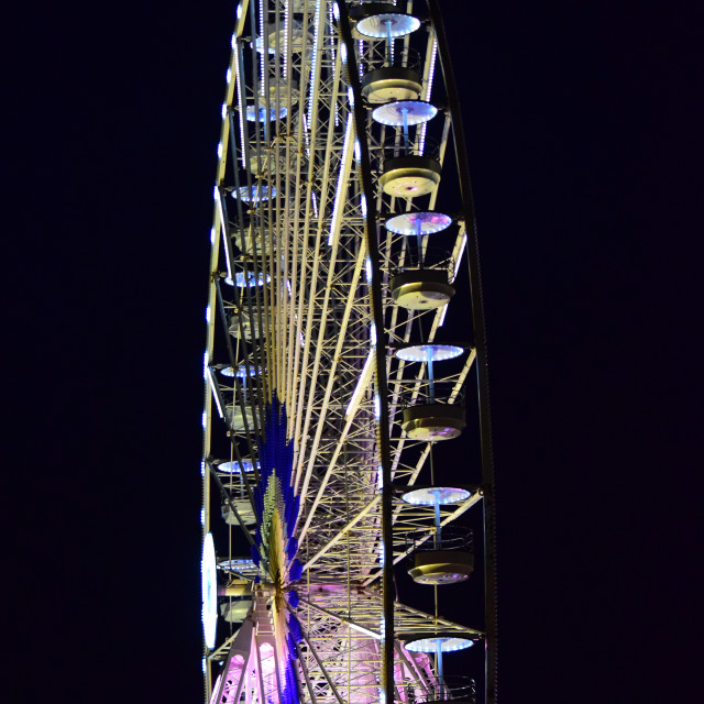 "The grand wheel of Marseille" stock image