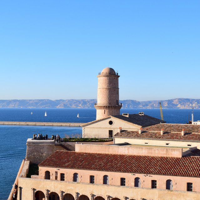 "Fort st. Jean - MUCEM" stock image