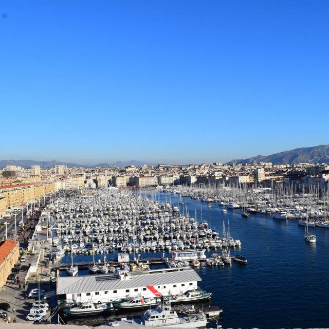 "The Old port of Marseille" by Amit Mendelsohn - £50.00 "The Old port of Marseille" stock image