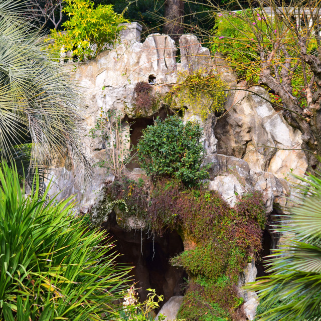 "The botanical garden - Nimes" stock image