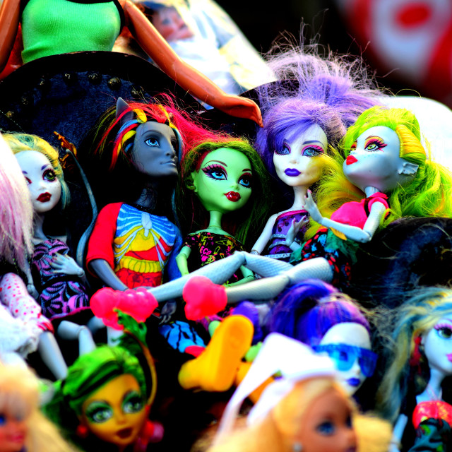 "Zombie barbies" stock image