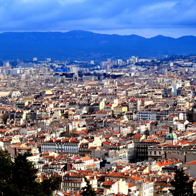 "View of the city" stock image