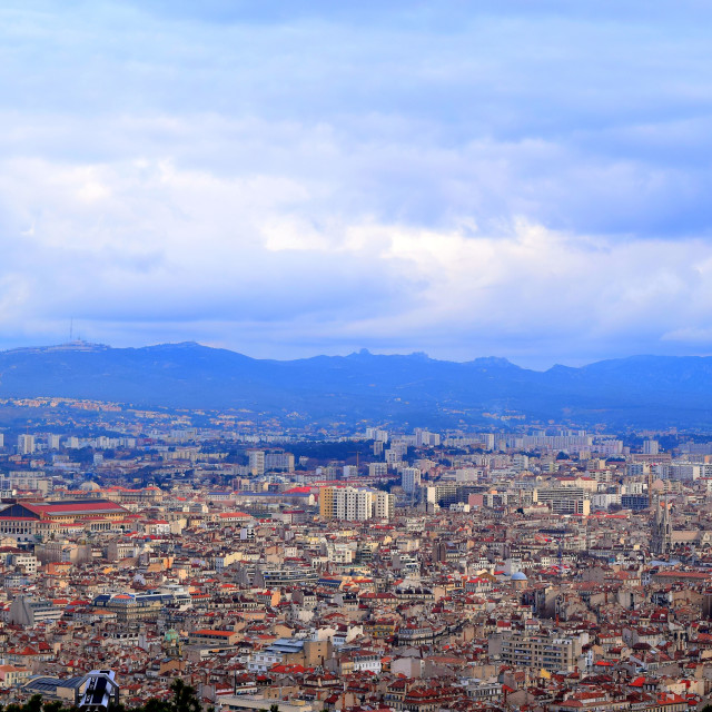 "A view of the city" stock image