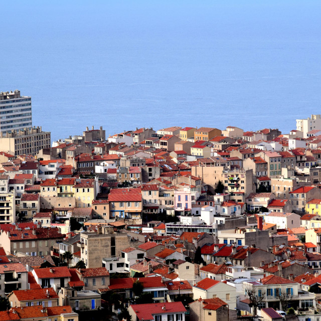 "View of the city" stock image