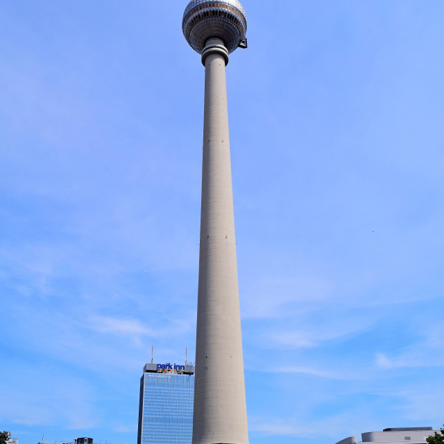 "Berlin's television tower" stock image