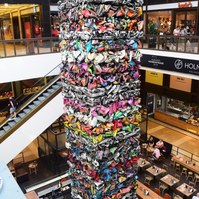 "A junk tower" by Amit Mendelsohn - £50.00 "A junk tower" stock image