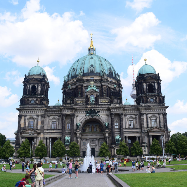 "The cathedral of Berlin" stock image