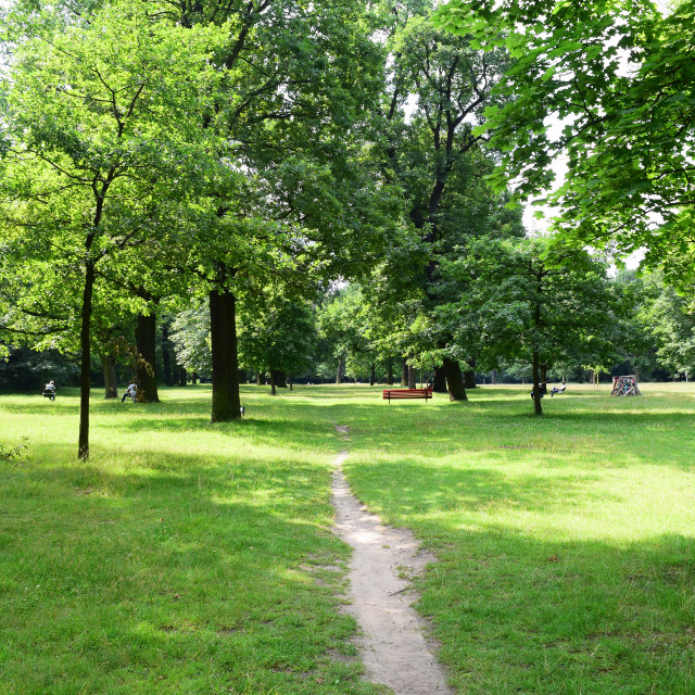 "A passage in the green" stock image