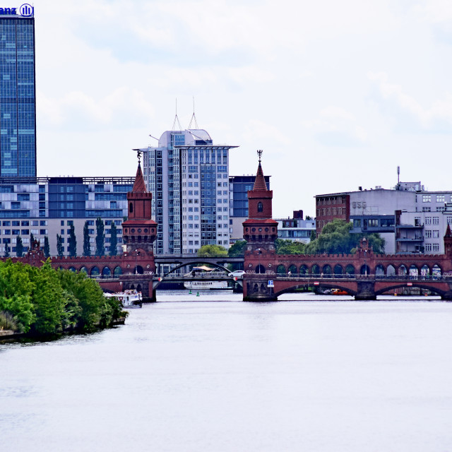 "The Oberbaum Bridge berlin" by Amit Mendelsohn - £50.00 "The Oberbaum Bridge berlin" stock image