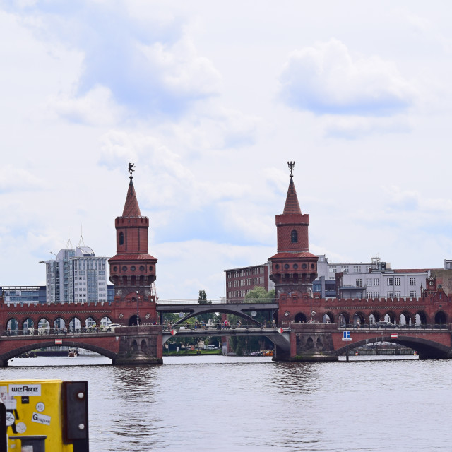 "The Oberbaum Bridge, Berlin" by Amit Mendelsohn - £50.00 "The Oberbaum Bridge, Berlin" stock image