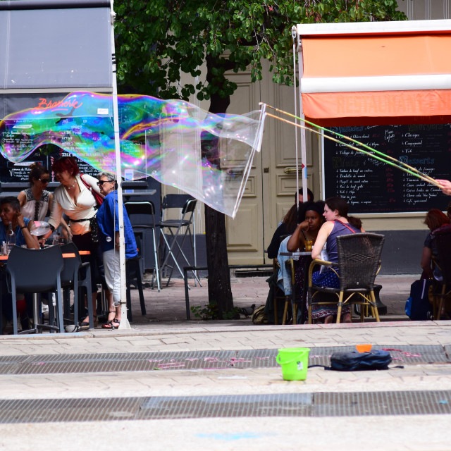 "The bubble maker" by Amit Mendelsohn - £50.00 "The bubble maker" stock image