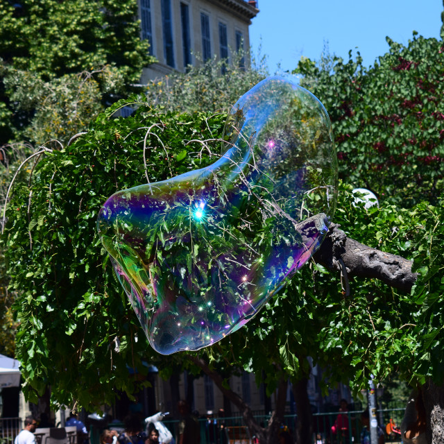 "A bubble in the air" stock image