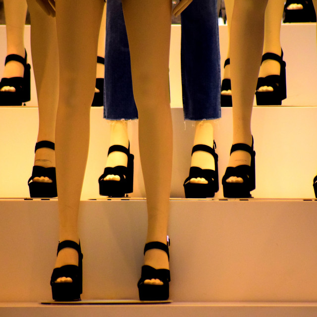 "Legs and shoes" by Amit Mendelsohn - £50.00 "Legs and shoes" stock image