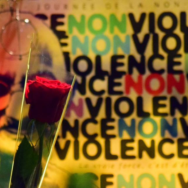 "No violence" by Amit Mendelsohn - £50.00 "No violence" stock image