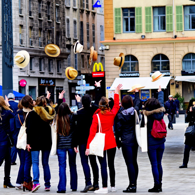 "Hats off" stock image