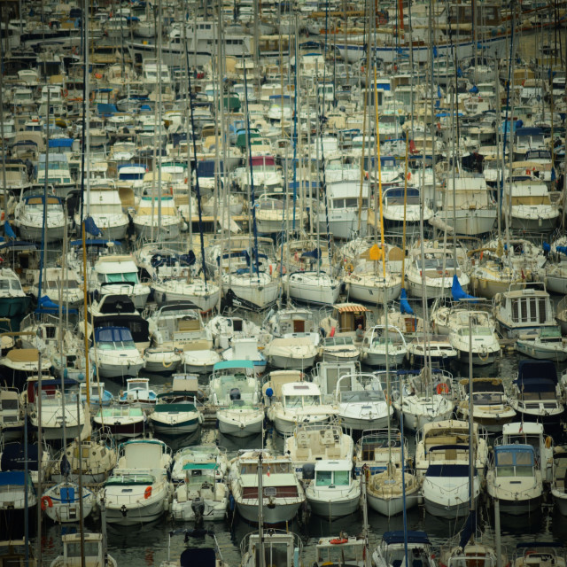 "Boats" by Amit Mendelsohn - £50.00 "Boats" stock image