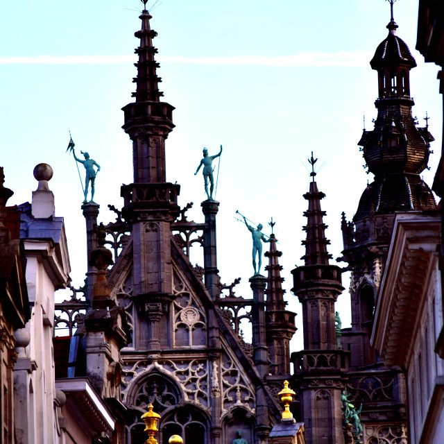 "The tops of then central square" stock image