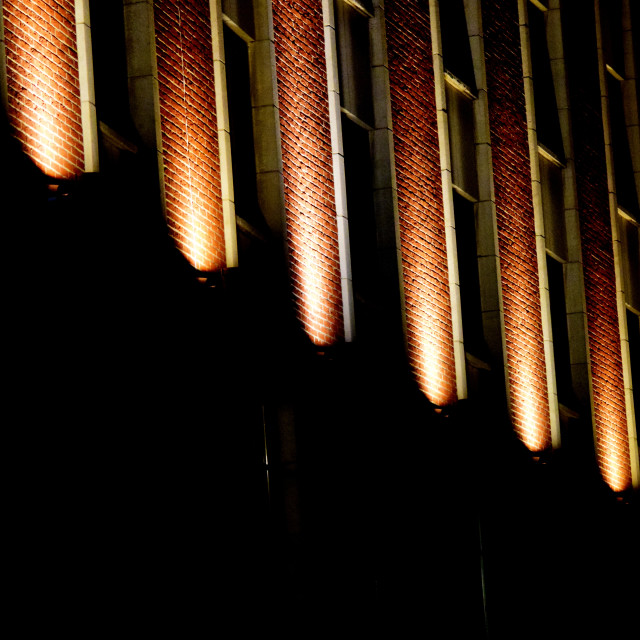 "Lights up the bricks" stock image