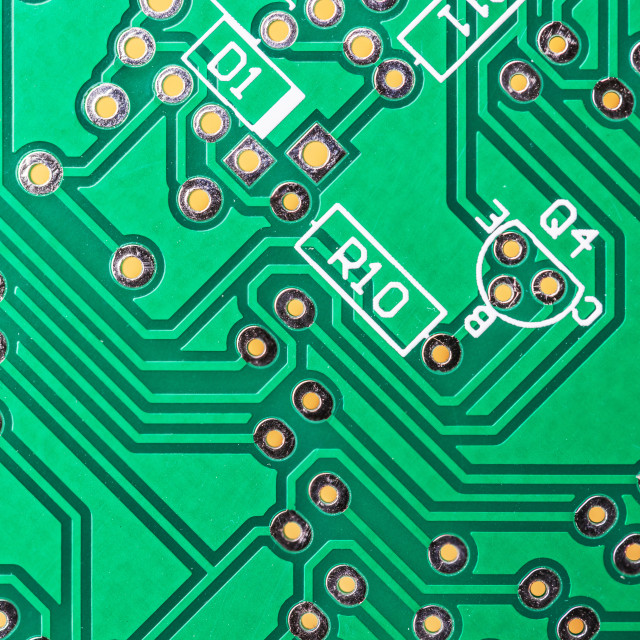 "Green Computer Chip close up" stock image